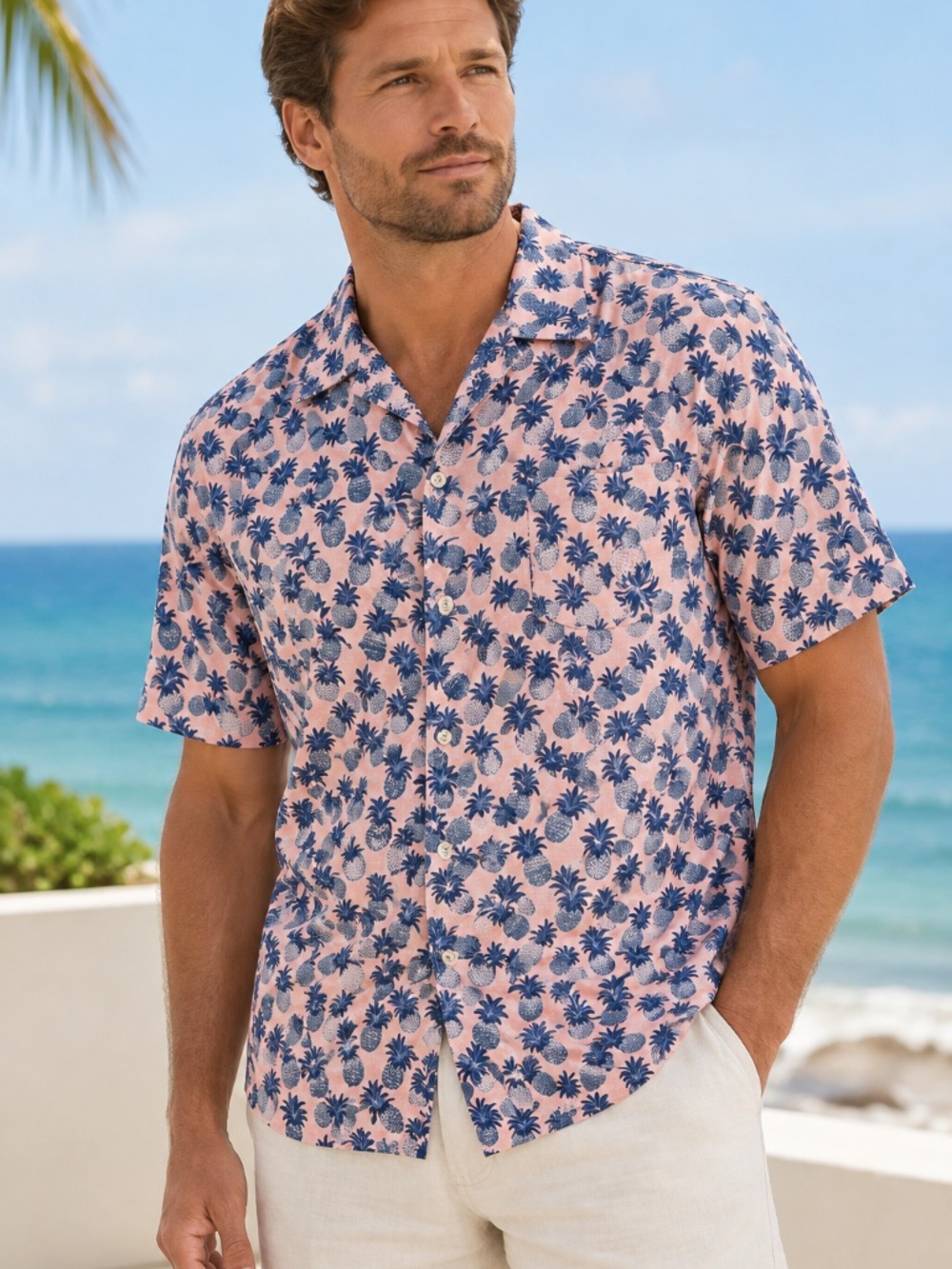 Tori Richard Or mental Lawn Shirt Pineapple Print xxl Hawaii, USA